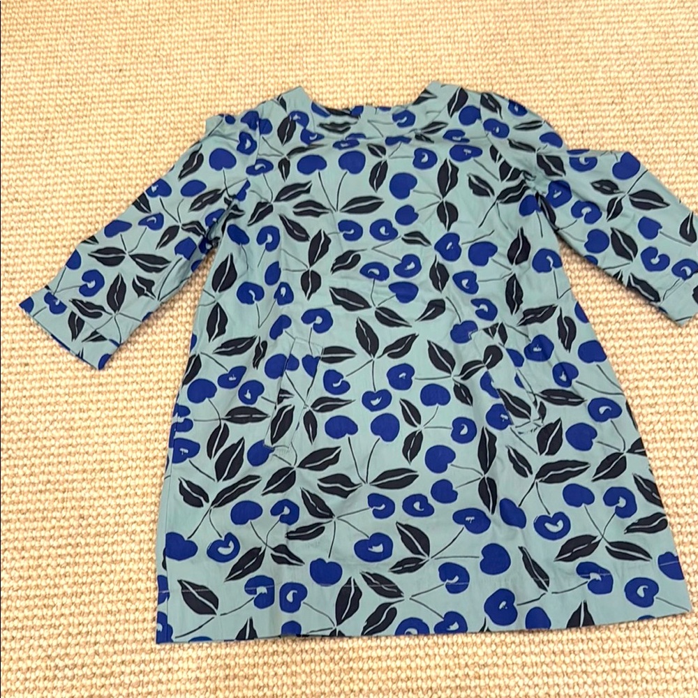 Bonpoint Blue and navy Cherry Dress